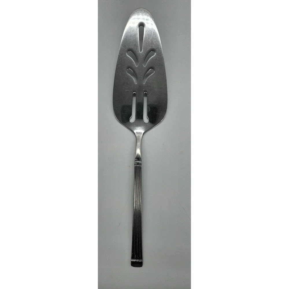 Vintage‎ Stainless Korea Slotted Serving Spatula Pie Cake Server Utensil